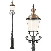 Ks Verlichting Nostalgische tuinlamp Dusseldorf antraciet