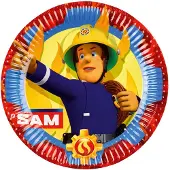 Amscan - Brandweerman Sam Borden (8 stuks)