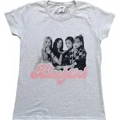 Black Pink T-Shirt Photo Heather Coupe femme Gris