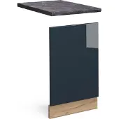 Vicco Fame-Line Keukenkasten – 45 cm, WB Antraciet Donkerblauw hoogglans