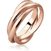 Elli Ring 'Trio' rose-goud