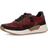 Gabor ROLLINGSOFT damesschoenen - sportieve veterschoenen, rood, casual, nieuw