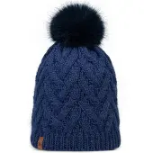 Buff Muts 'Knitted Fleece Caryn Beanie' donkerblauw