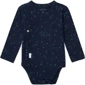 Noppies baby newborn romper Norsik van katoen Blauw Jongens Stretchkatoen V-hals - maat 44