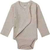 Noppies Nino Romper - Rib - Taupe Melange - Mt. 62