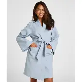 Hunkemoller Badjas kort lichtblauw
