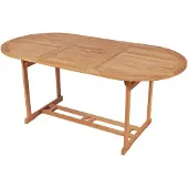 vidaXL Eettafel voor buiten 180x90x75 cm teakhout online kopen