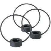 Boltze Theelichthouderset 3-delig H20cm Zwart Metaal zwart Boltze Home