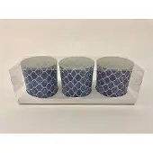 J-Line set van 3 theelichthouders dia 7cm
