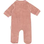 Witlof for kids boxpakje Dusty Pink velvet rib Roze Meisjes Fluweel Ronde hals - maat 62/68
