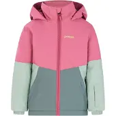 Protest ski-jas Linny TD roze/groen Skijack Meisjes Polyester Capuchon - maat 92