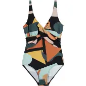 Bonprix Badpak gemengde kleuren / zwart