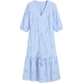 Bonprix Midi jurk met broderie anglaise maat 46