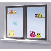 Crearreda Raamsticker Owls