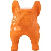 J-Line decoratie Bulldog - hout - oranje