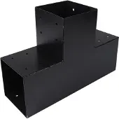 Starx Paalverbinder type T 12x12 cm zwart