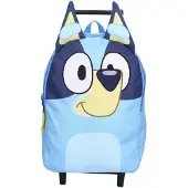 Bluey Brave and Courageous - Kinder trolleyrugzak - 9,1 liter - 33 x 25 x 11 cm - Blauw