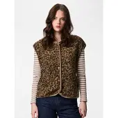 Pieces Bodywarmer 'PCKATTY' camel / donkerbeige / bruin