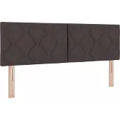 vidaXL LED Hoofdbord Lichtgrijs 160 cm Stof