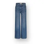 Vingino wide leg jeans wide leg jeans medium blue denim Blauw All over print - maat 170