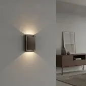 Artdelight Wandlamp Diaz L Donker brons
