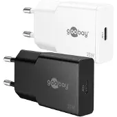 Goobay slim USB lader | USB-C PD | GaN | 25W | wit