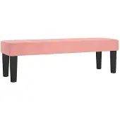 vidaXL Bankje 100x30x30 cm fluweel roze