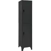 vidaXL Lockerkast 38x45x180 cm staal antracietkleurig