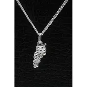 MOOYE ® - Collectie Zilveren Tros druiven ketting hanger