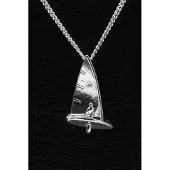 MOOYE ® - Collectie Zilveren Zeilboot Laser ketting hanger