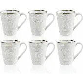 Cosy & Trendy Koffiemokken Murano Beige 340 ml - 6 Stuks