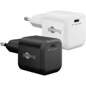 Wentronic USB C snellader | Goobay (30W, 1x USB C, GaN, Power Delivery, Zwart)