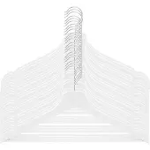Springos Kledinghangers | Kledinghanger | 20 Stuks | Wit