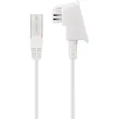 Goobay TAE-F - RJ45 DSL/VDSL telecom kabel | 2-aderig (8P2C) | wit | 40 meter