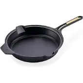 Victoria Signature koekenpan gietijzer 25 cm Zwart