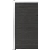 vidaXL Schuttingpaneel 95x186 cm HKC zwart
