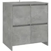 vidaXL Dressoir 70x41x75 cm bewerkt hout betongrijs