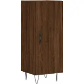 vidaXL Dressoir 34,5x34x90 cm bewerkt hout bruin eikenkleur