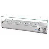 Maxima Opzetkoelvitrine - 160 cm - 7 x 1/3 GN Bakken