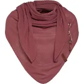 Knit Factory Lola Omslagdoek/Sjaal - Stone Red - 190x85 cm