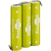 Pro accupack | 3x AAA (HR03) | 800 mAh | soldeerbevestiging
