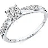 Diamant L'Eternel Ring zilver
