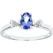 Diamant L'Eternel Ring 'Herz' zilver