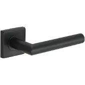 Intergriff Deurkruk (2x) Vita 20mm haaks op vierkant rozet mat zwart PVD gecoat | Zwarte raamsluitingen | Zwarte raamsluitingen | Zwarte raamsluitingen | Zwarte