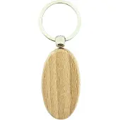 Combicraft Blanco houten sleutelhanger ovaal 54x30mm - verpakking 50 stuks