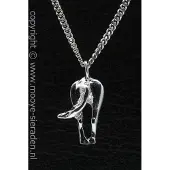 MOOYE ® - Collectie Zilveren Paard achterkant ketting hanger