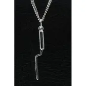 MOOYE ® - Collectie Zilveren Voegspijker ketting hanger