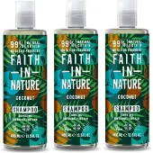 Faith In Nature - Shampoo Coconut - 3 Pak