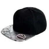 Regatta Heren Bronx Glitter Snapback Cap (Zwart/Zilver)