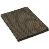 Knit Factory Juul Plaid - Groen/Olive - 160x130 cm